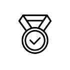 رمز يعبّر على التحقق من الجودة لكل المنتجات الفلاحية المعروضة