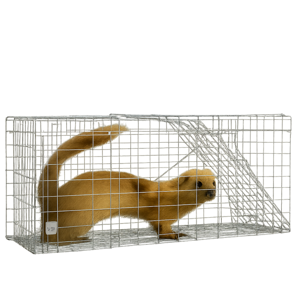 قفص حديدي قوي لصيد الحيوانات المفترسة – الثعالب، النمس، والقط البري بالمغرب